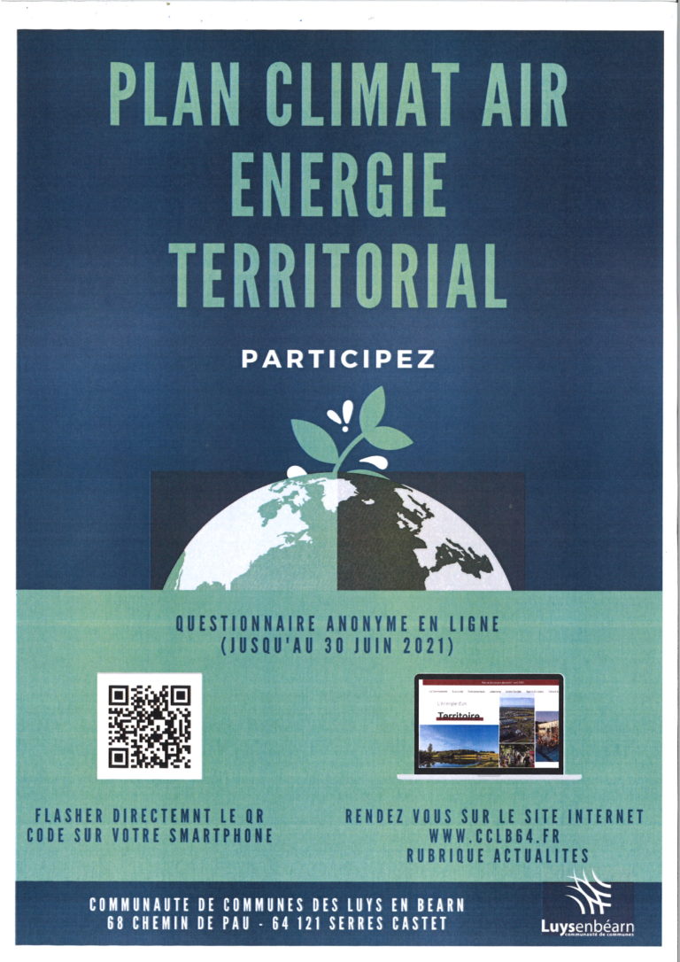 Plan Climat Air Energie Territorial De La CCLB – Participez